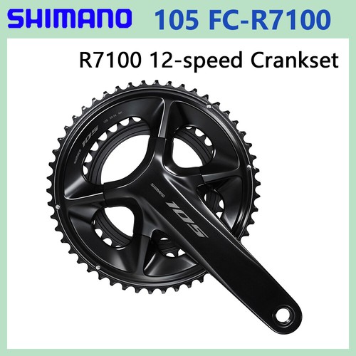 パーツ FC-R7100 170mm 50-34 Shimano 105 FC-R7100 Crankset - 170mm, 12-Speed, 50/34t, 110
