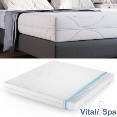 VitaliSpa® 7 Zonen Kaltschaum Matratze 160x200 cm H2 Marken Schaumkern 20 cm