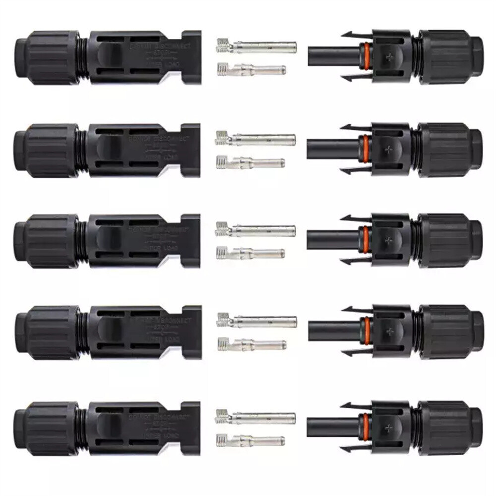 100 Pairs Male Female Wire Cable Connector Set Solar Panel Waterproof Connectors