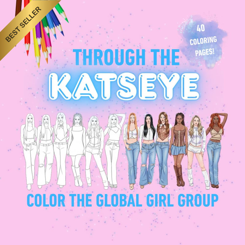 THROUGH the KATSEYE Coloring Book with 40 Pages of Screen-Free Creative Fun - Co