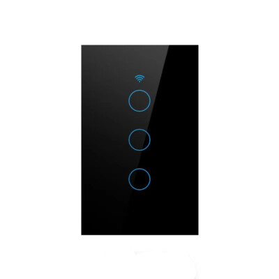 1/2/3 Gang WiFi Smart Wall Touch Light Switch Glass Panel for Alexa/Google APPS