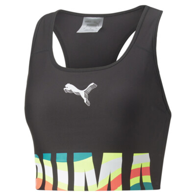 Спортивный бюстгальтер Puma Mod Женский черный спортивный повседневный 53619501