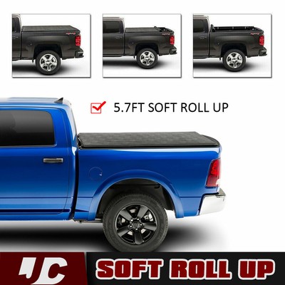 Roll Up Soft Vinyl Tonneau Cover Fits 09 19 Dodge Ram 5 7 68 4 Truck Short Bed Ppid Tabanankab Go Id