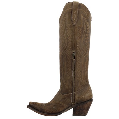 Pre-owned Ariat Casanova Snip Toe Cowboy Womens Brown Casual Boots 10034002