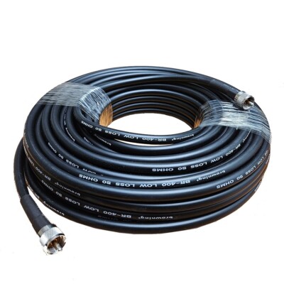LMR400 Type Coaxial Cable Assembly With PL259 Connectors 25 50 75 100 Feet BR400