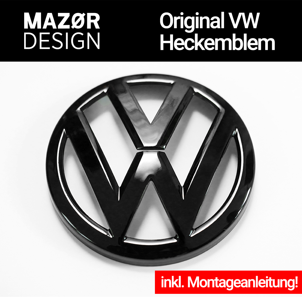 VW Golf 7 VII VFL FL Heck Emblem Hinten Schwarz Black
