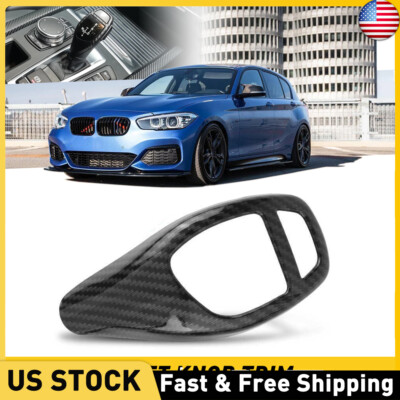 Carbon Fiber Look Gear Shift Cover For BMW X3 X4 X5 X6 F20 F22 F30 F32 F10 F12