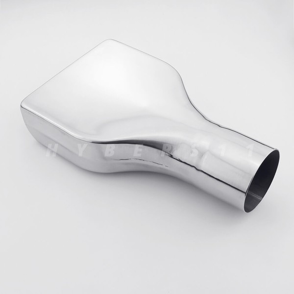 2pcs 2.5 inch ID Square Stainless Steel Rectangular Exhaust Tip for C3