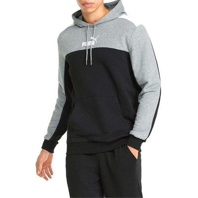 

Puma Essentials + Block Pullover Hoodie Mens Size  Повседневная верхняя одежда 67043101, Черный