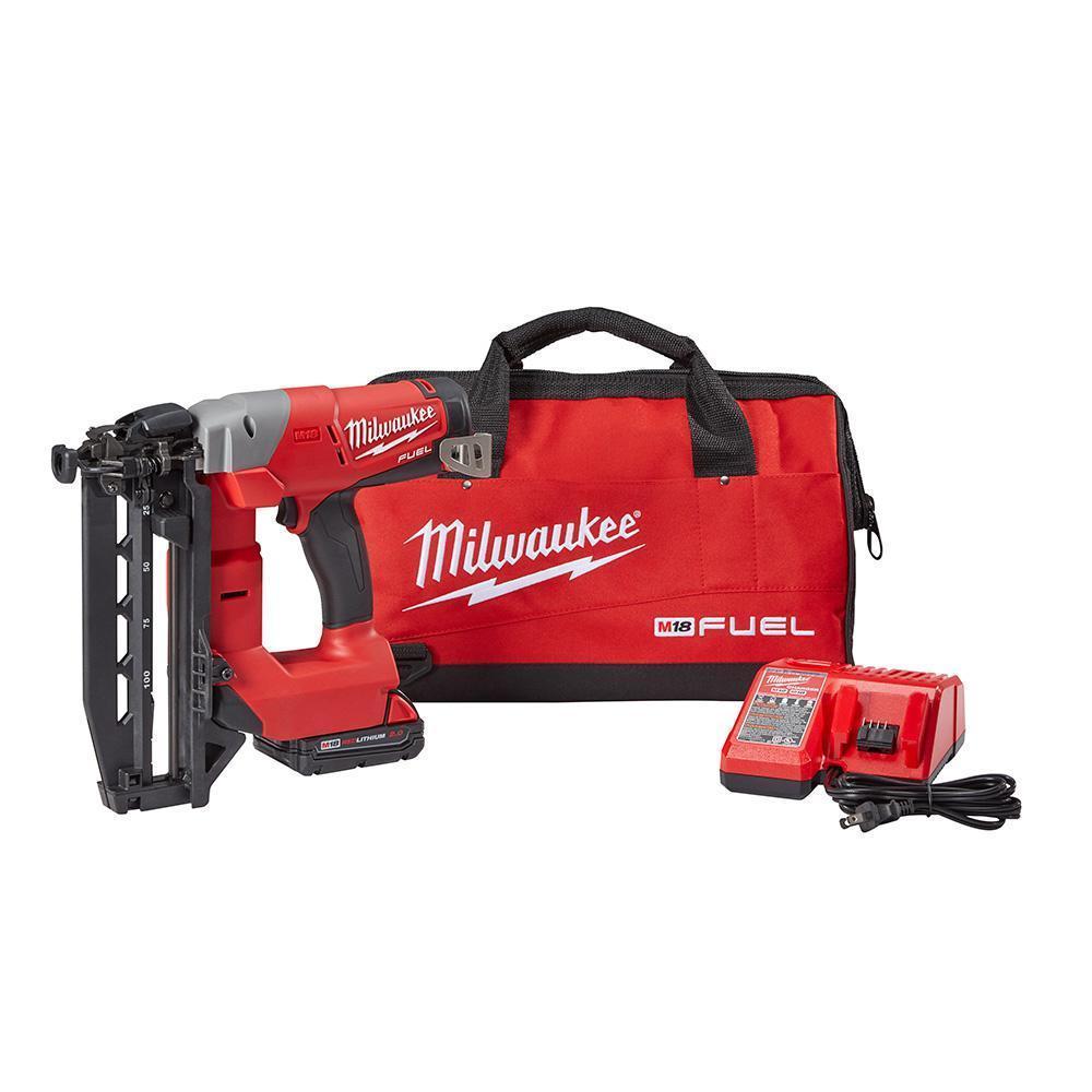 Milwaukee 2741-21CT M18 FUEL™ 16ga Straight Finish Nailer Kit
