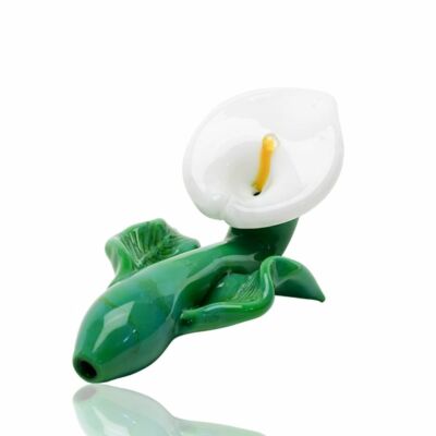 Empire Glassworks Calla Lily Sherlock Hand Pipe