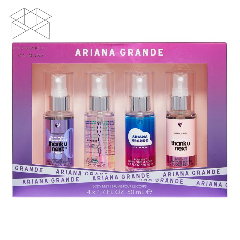 Ariana Grande 4PC Body Spray Coffret, 1.7 OZ Thank U Next 2.0, Moonlight Cloud ✅