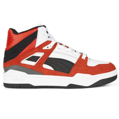 Puma Slipstream Hi Heritage High Top Mens Red, White Sneakers Casual Shoes 3879