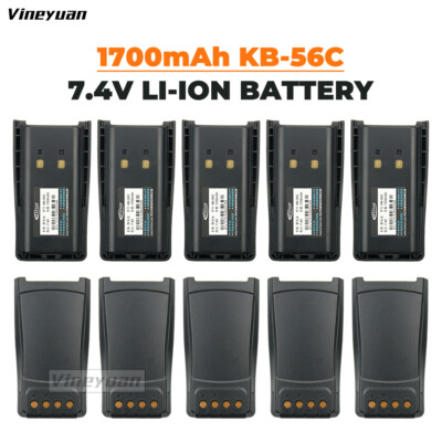 10PC Replacement KB-56C 1700mAh Li-ion Battery For Kirisun FP-560 PT-560 Radio