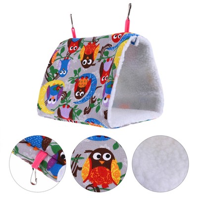  Bird Nest Triangular Beds Hanging Parrot Hideaway Hammock Cage Optional