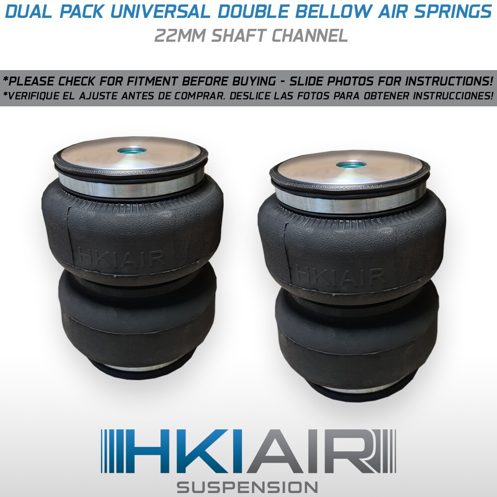 サルベル Dual Pack - Double Bellow 22mm Shaft Channel - Air Ride