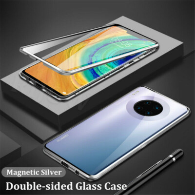 For Huawei P40 Pro P30 Pro Lite Magnetic 360 Full Tempered Glass Case Lens Cover