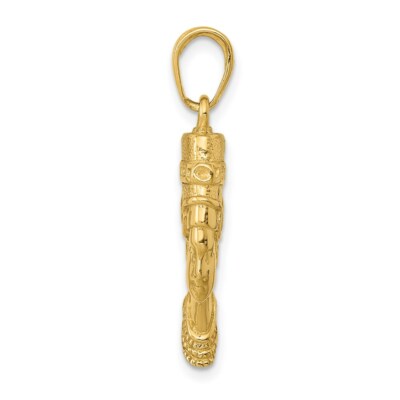 Pre-owned Superdealsforeverything Real 14kt Yellow Gold 3-d Nefertiti Pendant