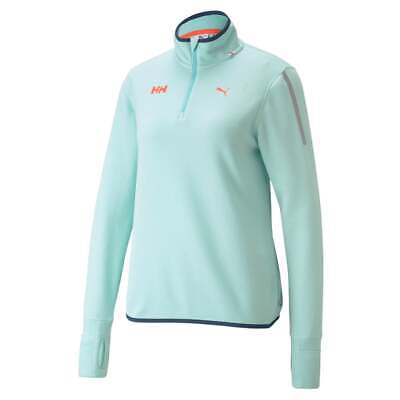 

Женские синие повседневные топы Puma QuarterZip Running Pullover X Helly Hansen 521205-7, Синий