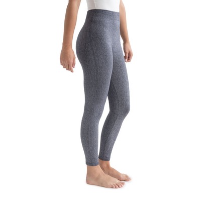 

MUK LUKS Женские леггинсы из искусственного денима, Grey