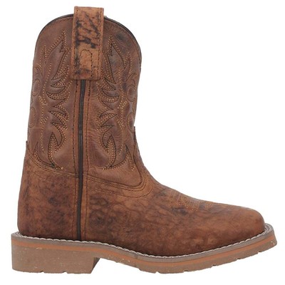 

Ботинки Dan Post Durant Square Toe Cowboy Youth Boys Brown Casual Boots DPC2926-2, Коричневый, Dan Post Boots Durant Square Toe Cowboy Youth