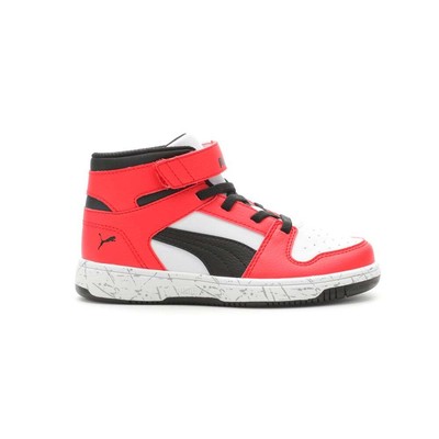 Кроссовки Puma Rebound Layup Sl Scratch High Top для мальчиков красного и белого цвета, повседневные