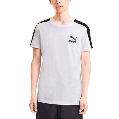 

Puma Iconic T7 Slim Logo Футболка с круглым вырезом и короткими рукавами Мужская размер  Повседневная, Белый, Puma Iconic T7 Slim Logo Crew Neck Short Sleeve T-Shirt