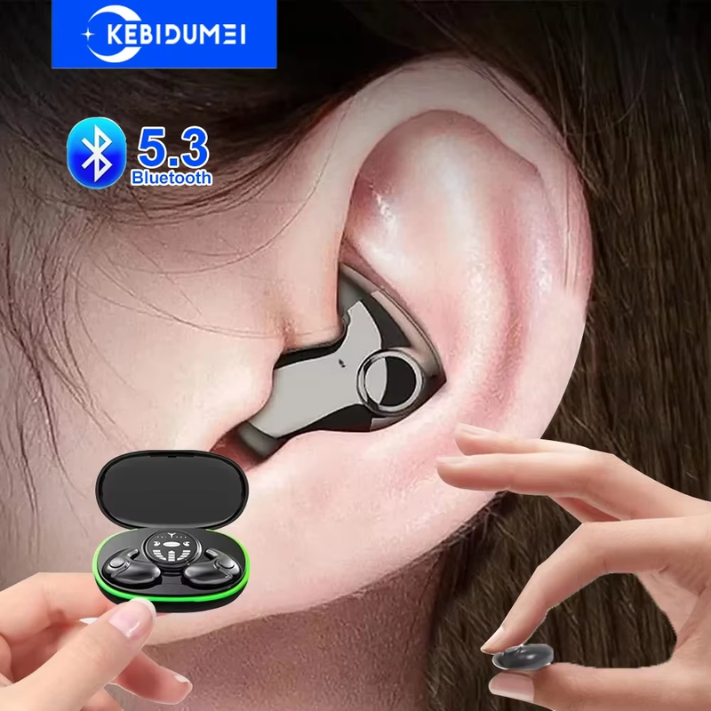 Invisible Sleep Earphones Bluetooth 5.3 Headphones IPX5 Waterproof Noise Reducti