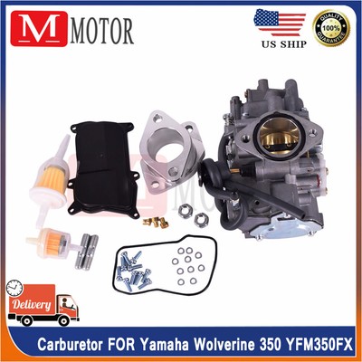 Carburetor Carb Set For Yamaha Wolverine 350 YFM350FX 4x4 1995 ATV Quad