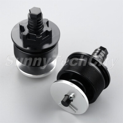 2x41mm Black Motorcycle Preload Adjuster Fork Bolts Cap For Honda CB400SF VTEC