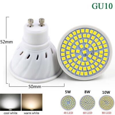 GU10 MR16 E27 E14 LED SpotLight Bulb 5W 8W 10W 2835 SMD Lamps 220V COB Spotlight