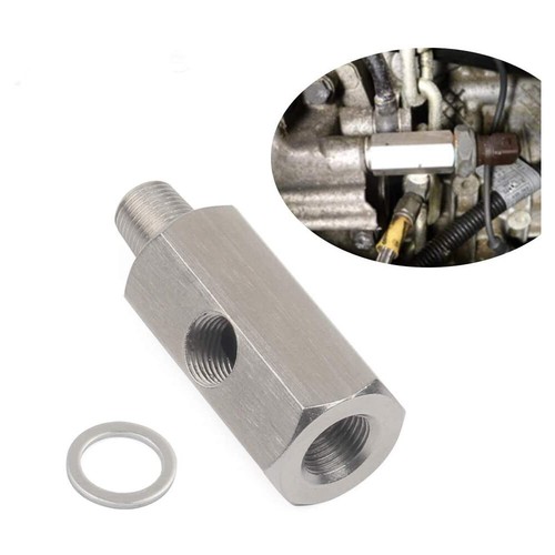 Pressure Sensor Tee To Npt Adapter Turbo Supply Feed Line Gauge T