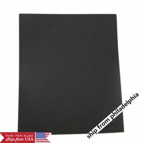 SANDING SHEETS Wet/Dry Silicon Carbide Waterproof Sandpaper Grits 9x11 5.5x9 USA