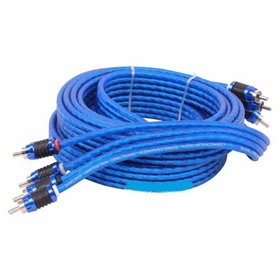 STINGER SI4417 17 FT FEET FOOT 4-CHANNEL 4000 RCA JACK INTERCONNECT CABLE WIRE