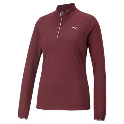 Толстовка женская бордовая Puma Strong Logo Mock Neck 52237042