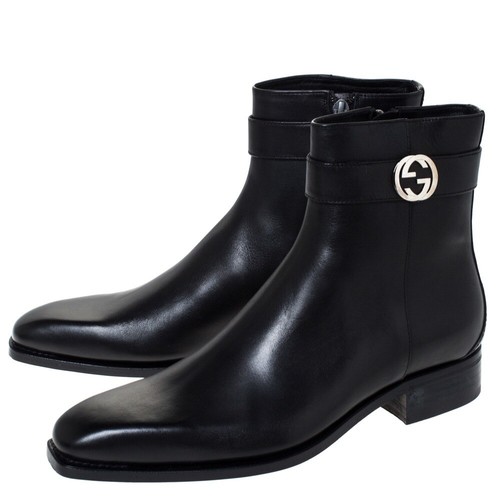 GUCCI leather boots 41 1/2E サイドゴアブーツ | pick.com.mx