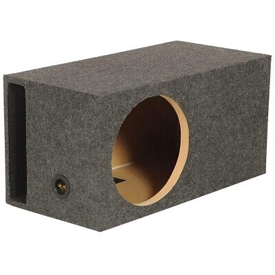 QPOWER SINGLE 12'' VENTED HEAVY DUTY EXTRA LARGE CARPETED SUBWOOFER ENCLOSURE BOX