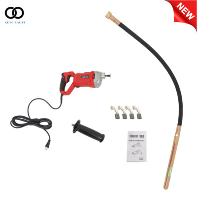 1500W Handheld Concrete Vibrating Tool Concrete Vibrator with 6.6 ft Shaft Rod