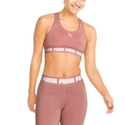 

Женский розовый повседневный бюстгальтер Puma Mid Impact Feel It 521669-24