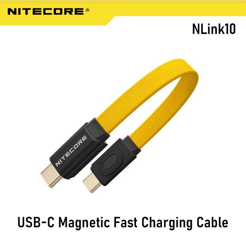 NITECORE NLink10 USB-C to USB-C Cable Magnetic 7cm 60W Fast Charging Type-c Cabl