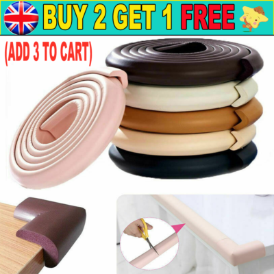 2M Kids Safety Foam Rubber Bumper Strip Safety Table Edge Corner