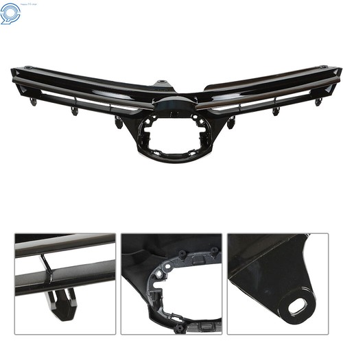 For Toyota Corolla LE XLE 2017-2019 Front Upper Bumper Grille Grill Glossy Black