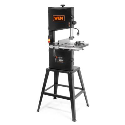WEN Bandsaw 10'' 3.5 Amp 2-Speed Lockout Power Switch Corded w/ Stand + Worklight