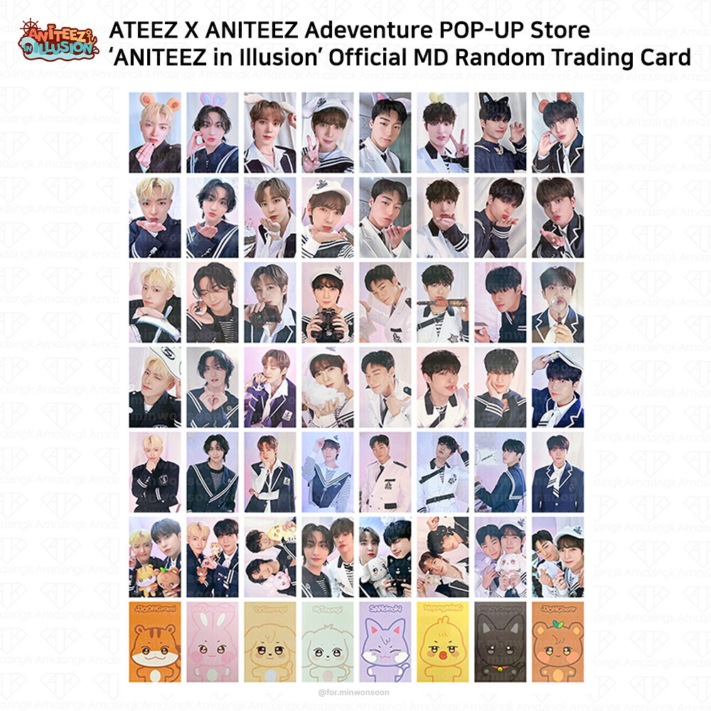 ateez aniteez ポップアップ スティコン トレカ コンプリート