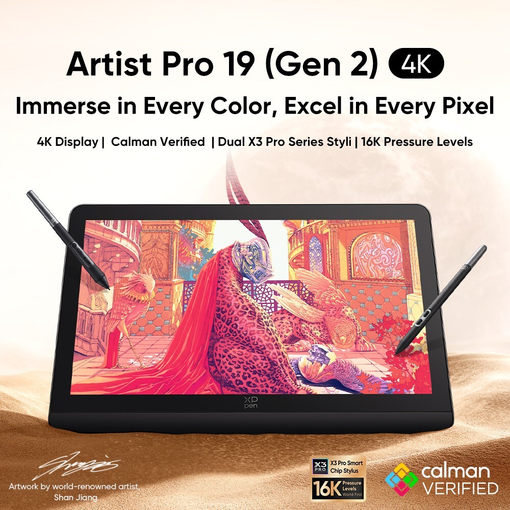 液タブ・ペンタブ XP-Pen Artist pro 19 (gen2) 4K XPPen Artist Pro 19 (Gen 2): The Best 4K Drawing Tablet with