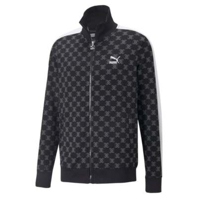 

Puma T7 FullZip Спортивная куртка мужская черная повседневная спортивная верхняя одежда 53704401, Черный, Puma T7 FullZip Track Jacket
