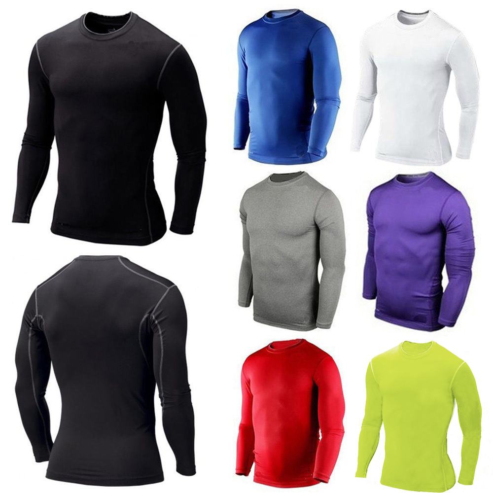 Men Base Layer T-shirt Thermal Long Sleeve Under