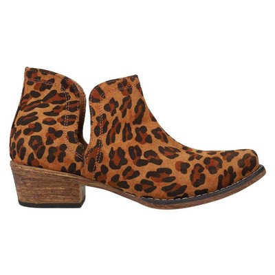 

Roper Ava LeopardCheetah Ковбойские ботильоны с коротким носком Женские коричневые повседневные ботинки 09-02, Коричневый, Roper Ava LeopardCheetah Snip Toe Cowboy Booties