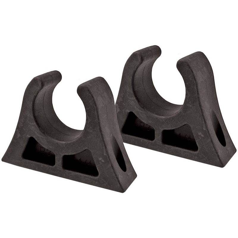 Accessories 1.5" Black Rubber Paddle Clip, 2 Pack