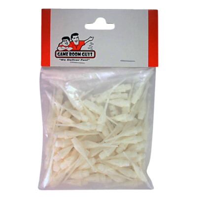Dart Tips Soft - 1/4'' - White - Set of 100